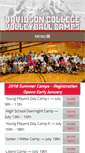 Mobile Screenshot of davidsonvolleyballcamps.com